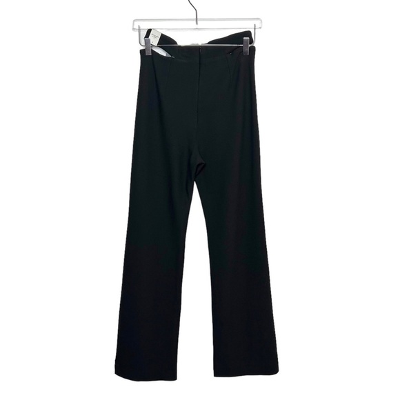 NEW Abercrombie & Fitch Elevated Strappy Waist Black Flare Women’s Pants Sz S - Picture 8 of 12